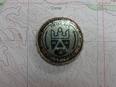 BEER Bottle Cap ~ AUGSBURGER Old World Bavarian Style ~ Stevens Point, Wisconsin