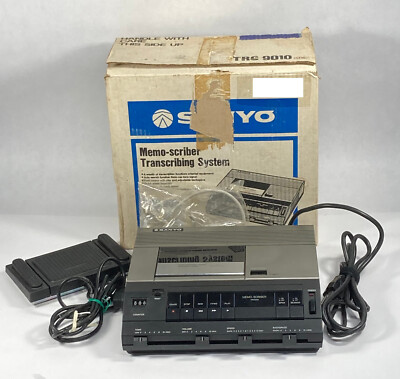 MACHINE A TRANSCRIRE SANYIO TRC 9010 MEMO SCRIBER PERIPHERIQUE LECTURE CASSETTE | eBay