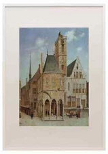 Saenredam Pieter Jansz The Old Town Hall In Amsterdam A4 A3 Framed Print