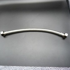 1/2" x 1/2" BSP 300mm Long Flexible Tap Connector Braided Flexi Hose - UK STOCK