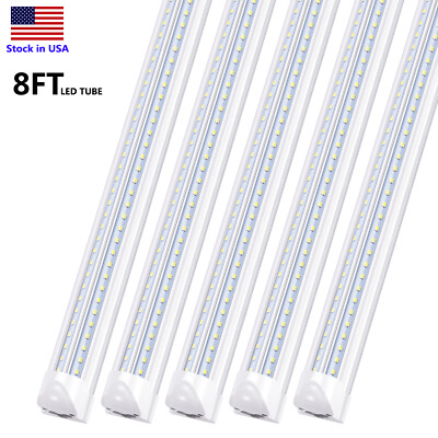 T8 LED Tube 8FT Garage Warehouse Light 8 Foot Linkable LED Shop Light Fixture
