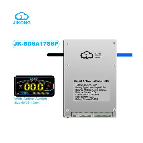 JK Smart BMS 0,6A-2A Active Balance 8S-24S 60A-200A LiFePo4 Li-Ion Akku Set - Bild 4 von 36