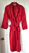 Vintage VICTORIA'S SECRET Red Long Wrap Robe Satin Trim Pockets Women's XS/S NWT