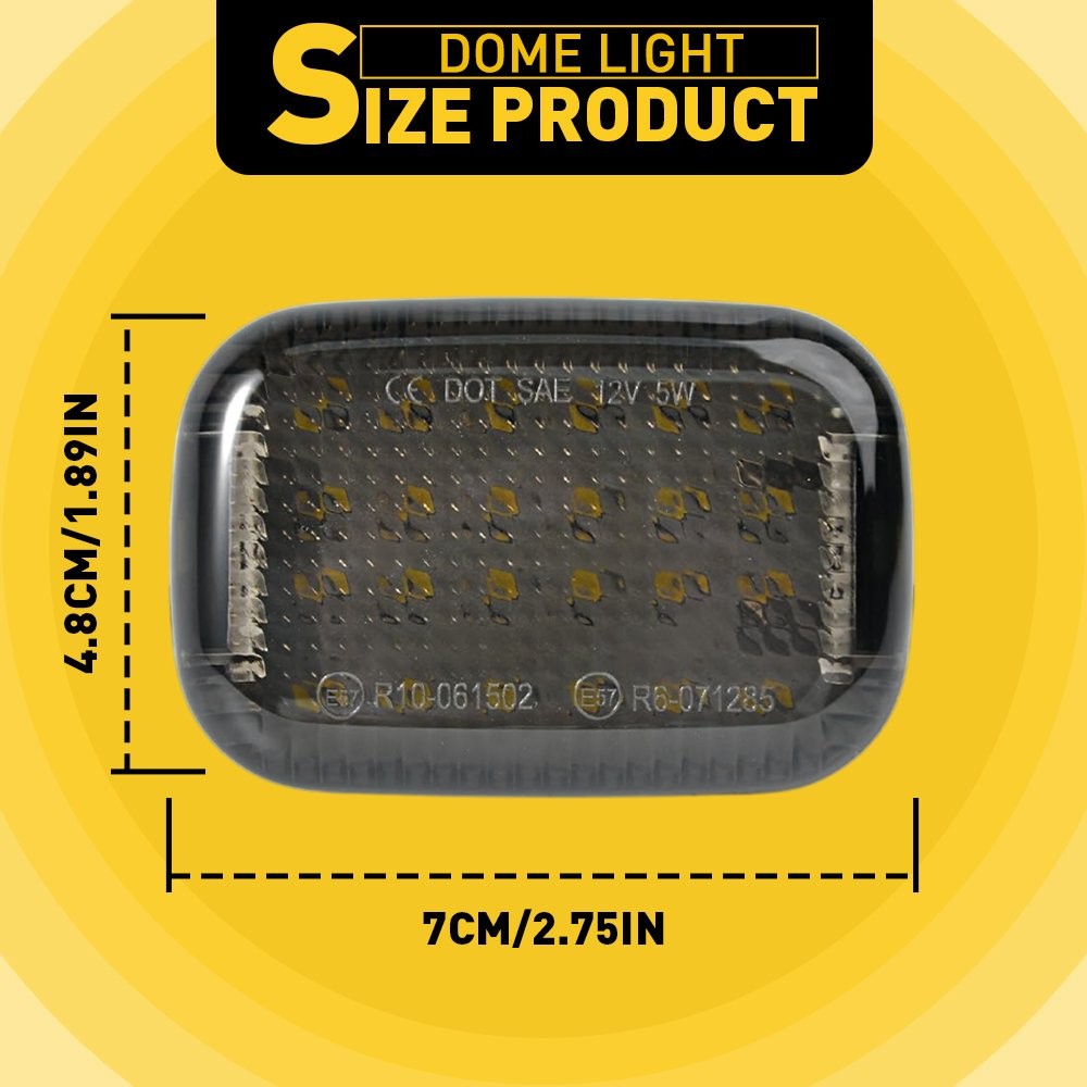 4x For 2015-24 Ford Transit 150 250 350 Van Interior LED Dome Light Cargo Area P thumbnail 2