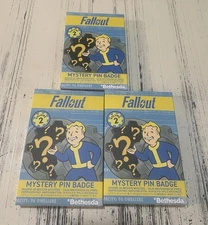 Set Of 3 Fallout Mystery Pin Badge Volume 2  Official Bethesda Fanattik