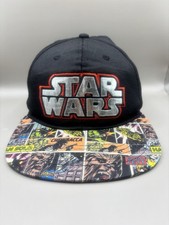 Star Wars Hat Cap Boys SnapBack Adjustable Black Graphic Print