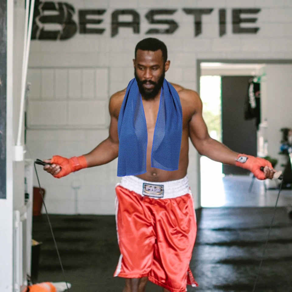  4 Pcs Kühlendes Handtuch Set Schnelltrocknendes Mikrofaser Handtücher - Bild 4 von 4