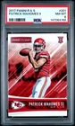 2017 PANINI ROOKIES & STARS #201 PATRICK MAHOMES II ROOKIE RC PSA 8
