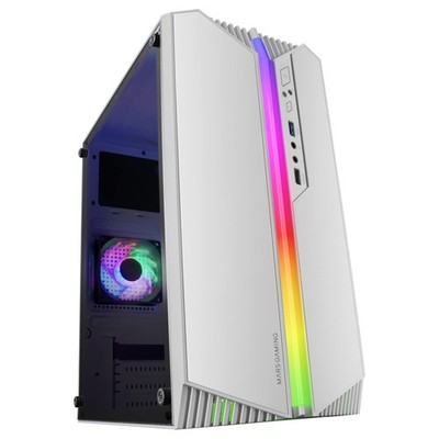 MCS1, Gehäuse PC MicroATX UltraKompakt, 12Mode ARGB Frontbeleuchtung, FRGB Lü...