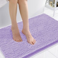 Smiry Luxury Chenille Bathroom Rugs 36x24, Extra Soft and Absorbent Shaggy Ba...