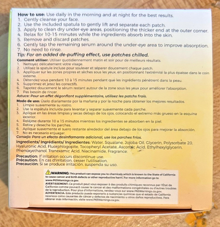 LaSplash Cosmetics Vitamin C Brightening  Jelly Eye Masks 40 Pcs/ 20 Pairs