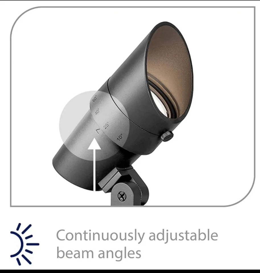 Iluminación de paisaje WAC 5012-30BK ángulo de haz ajustable ENVÍOS DESDE EE. UU. Foto 2 de 4