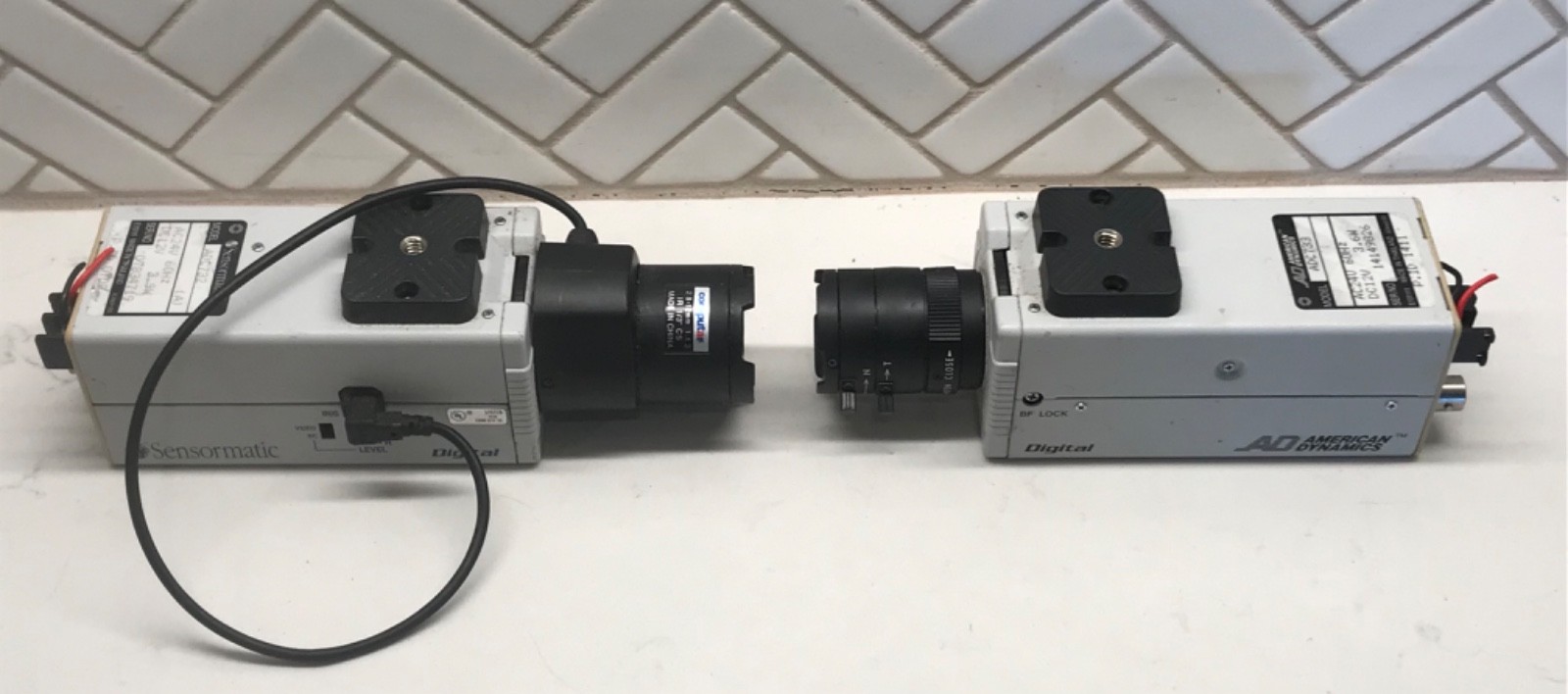 American Dynamics ADC733 Sensormatic ADC732 Surveillance Camera Lot (2) Untested