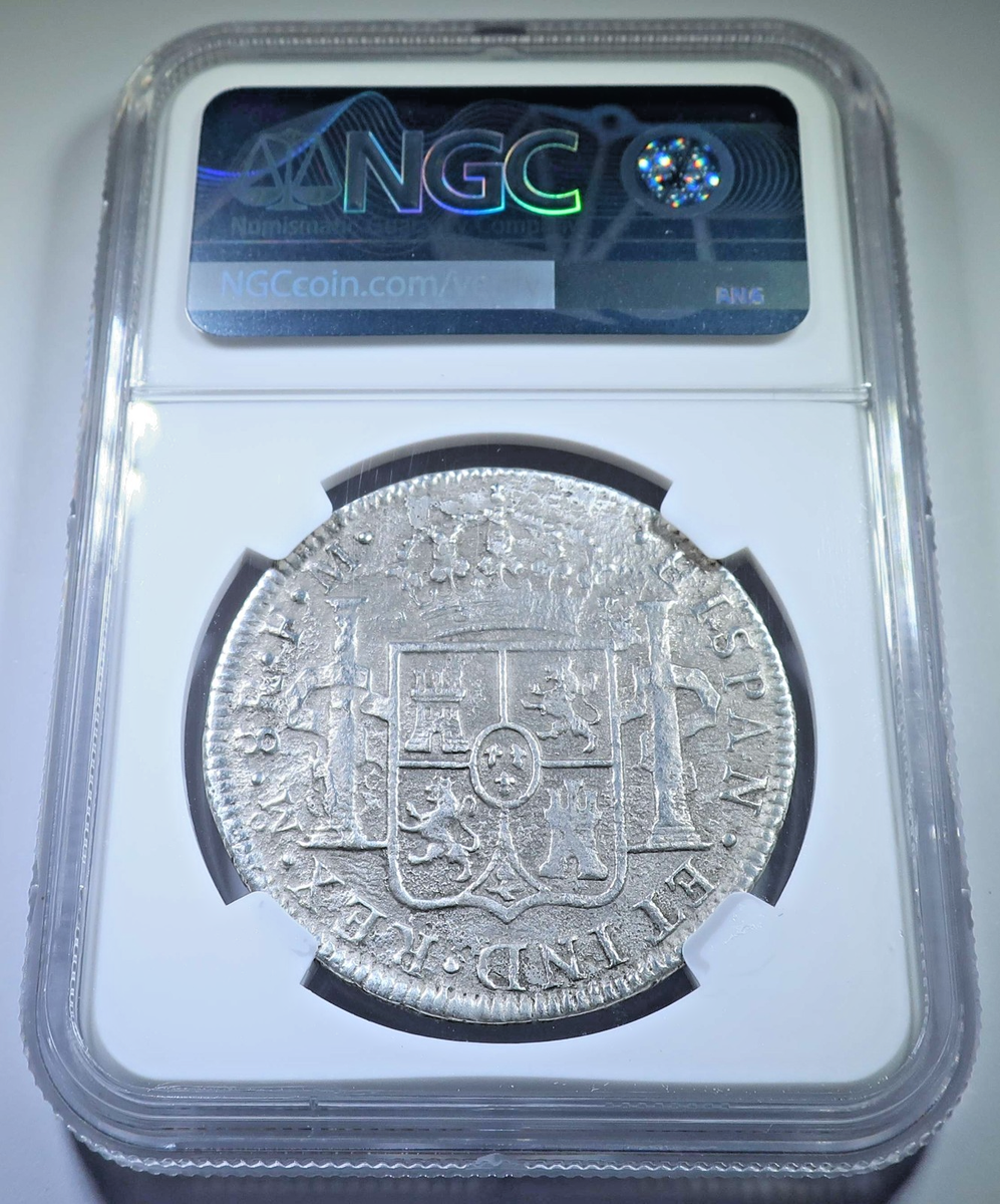 NGC Cabalva Shipwreck 1784 Mexico Silver 8 Reales Genuine Antique