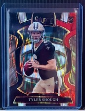 2025 Panini Select - Concourse Tyler Shough #41 Black & Red Shock Prizm (RC)