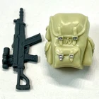 2006 Hasbro GI Joe Convention Red Dog v2 rifle backpack accessories LOT