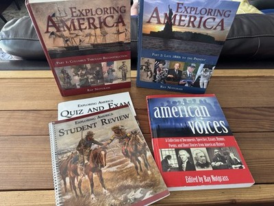 Exploring America 2019 Curriculum Bundle With Student Review & Quiz & Exam Book