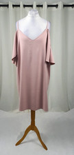ASOS Cold Shoulder Slip Dress Nude Size UK 22 rrp �25 NH10 EE 16