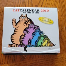 2010 Kliban 365 Days of Cats Calendar Full Color Page a Day New Open Box
