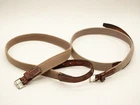 2x Swiss Army Braided packing leather straps belt strap 100 cm Military 1941 WW2