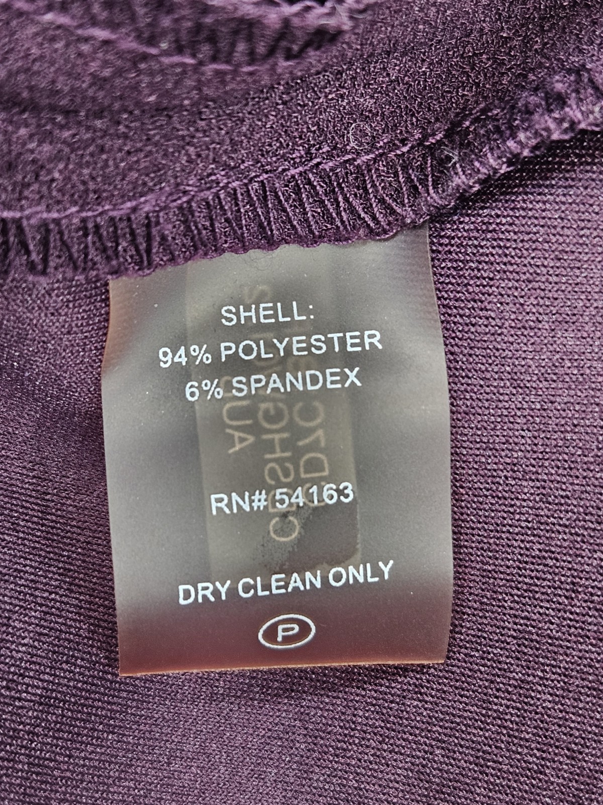 Calvin Klein Sleeveless Sideburst Dress Womens 4 Burgundy Minimalist Career