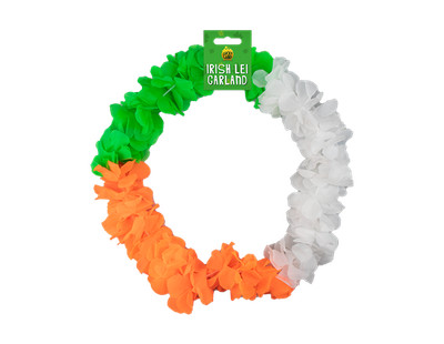 St Patrick's Day grüne irische dreifarbige Lei Girlande