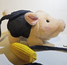 This vintage electronic plush is the "My Pet Piggy" Animated Battery Operated