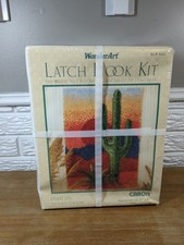 WONDERART CARON LATCH HOOK KIT 4450 DESERT SUN SEALED IN BOX 27 X 40