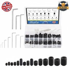 Complete 370-Pc Allen Head Socket Screw Set: 15 Sizes, Steel & Wrenches Included