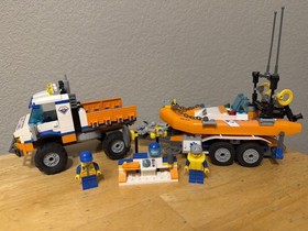 *RARE* 2008 LEGO City: Coast Guard Truck With Speed Boat (7726) 100% Complete 