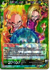Krillin and Android 18, Power Couple DB1-093 FOIL NM - Draft Box 04 Dragon Brawl