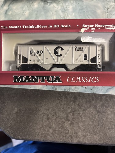Tolva HO Mantua 729623 36' con carga de carbón Baltimore y Ohio B&O 631143 nueva en caja | Zustand: New