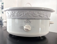Rival Slow Cooker 5 qt Oval Crock Pot Vines W...