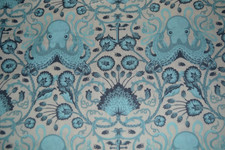 1 yd Tula Pink Saltwater Octo Garden fabric OOP HTF quilting cotton Whimsical
