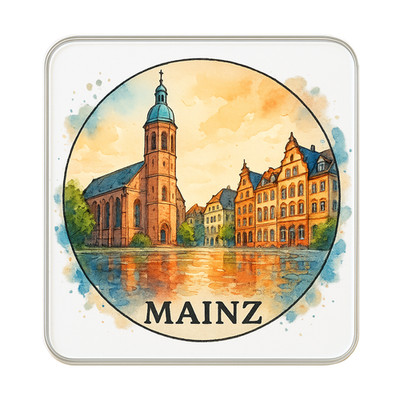 Mainz, Germany Kühlschrankmagnet: Niedliches handgefertigtes Reise-Mitbringsel Geschenk