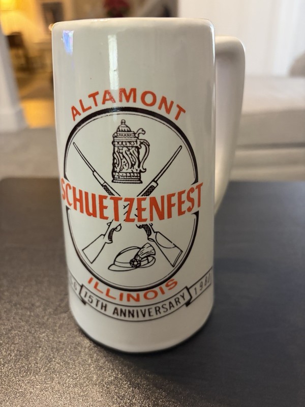 1980 Altamont Schuetzenfest 15th Anniversary Mug