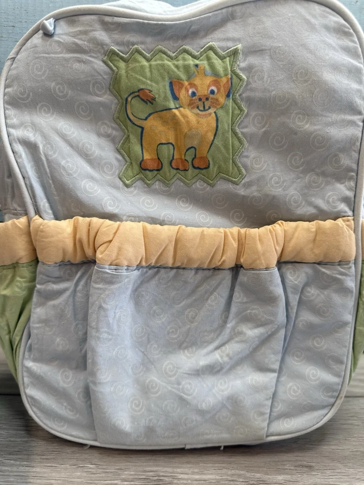 Vintage Disney Dolly Brand Baby Diaper Bag Lion King - Blue Simba - Image 2 of 4