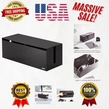 Sleek Cord Organizer Box in Brown - Perfect for Home & Office Essentials