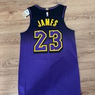 LA Lakers Nike NBA Authentic City LakeShow LeBron Jersey Men Sz Small 40 $200