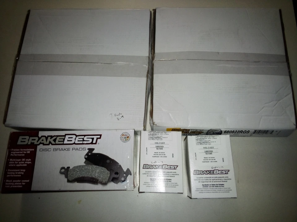 Ford Fiesta 2011-19 BrakeBest, lote de rotores y pastillas y cilindros de rueda, nuevo Foto 2 de 4