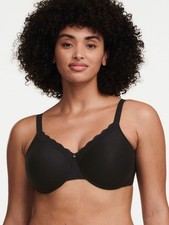 Chantelle 13G10 C Comfort Seamless Unlined Underwire Sz 44DD Black