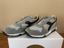 Diadora Heritage Trident 90 Suede Sneakers Grey 27cm Men's Excellent Condition