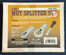 Harbor Freight 2 Piece Nut Splitter Tool Set Harbor Freight 2 Piece Nut Splitter Tool Set