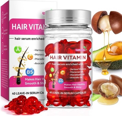 Hair Vitamin Serum Capsule, Haarvitamin Serum Kapseln, Marokkanischem Macadamia