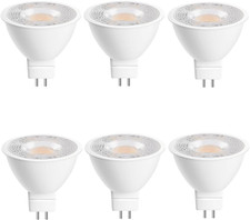 6 Pack MR16 GU5.3 LED Bulbs, 5W 450 Lumens 3000K Soft White, 50W Halogen Equival
