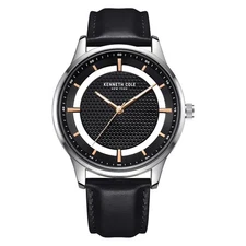 Kenneth Cole New York Men's Transparency Dial Watch Leather Band KCWGA2185503