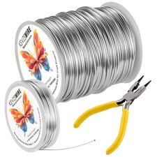 Aluminum Craft Wire 16 Gauge 1.5mm 164Ft 50M 18 Gauge 1.0mm 32.8Ft