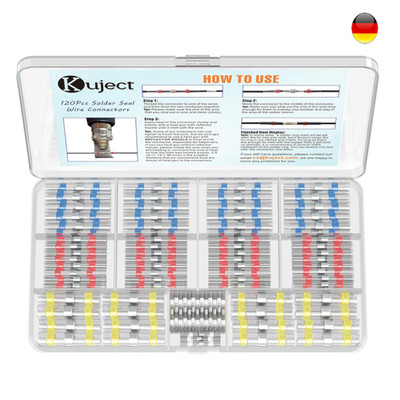 Kuject Lötverbinder Set 120 Stk Schrumpfschlauch 3