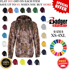 Badger 145400 Mens Long Sleeve Warm Moisture-Wicking Performance Comfort Hoodie