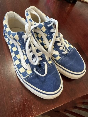 Vans Old School Checkered Blue Size Women s 5.5